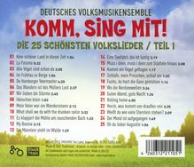 Deutsches Volksmusikensemble: Komm, sing mit!:  Die 25 schönsten Kinderlieder Teil 1, CD