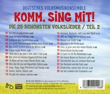 Deutsches Volksmusikensemble: Komm, sing mit!: Die 25 schönsten Volkslieder Teil 2, CD