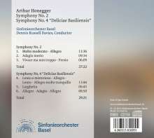 Arthur Honegger (1892-1955): Symphonien Nr.2 &amp; 4, CD
