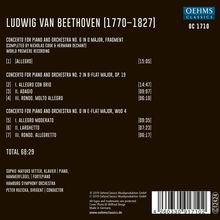 Ludwig van Beethoven (1770-1827): Klavierkonzerte Nr.0,2,6, CD