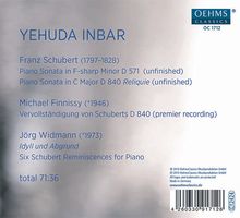 Yehuda Inbar - Schubert / Finnissy / Widmann, CD