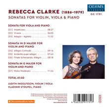 Rebecca Clarke (1886-1979): Violinsonaten D-Dur &amp; G-Dur, CD