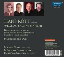 Hans Rott (1858-1884): Lieder-Reise für Bariton &amp; Orchester, CD