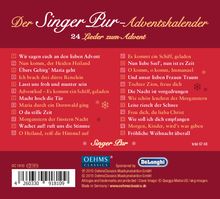 Singer Pur  - Adventskalender (24 Lieder zum Advent), CD