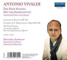 Antonio Vivaldi (1678-1741): Concerti op.8 Nr.1-4 "Die vier Jahreszeiten" für Orgel, CD