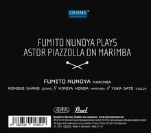 Fumito Nunoya - Piazzolla On Marimba, CD