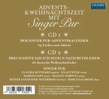Singer Pur  - Adventskalender 2016 - Advents- &amp; Weihnachtszeit mit Singer Pur, 2 CDs