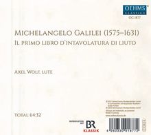 Michelangelo Galilei (1575-1631): Il Primo Libro d'Intavolatura di Liuto (1620), CD