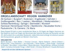 Orgellandschaften Vol.7 - Region Hannover, 2 CDs
