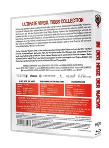 ULTIMATE VIRGIL TIBBS COLLECTION. Ein dreiteiliges Blu-ray-Set mit "In der Hitze der Nacht", "Zehn Stunden Zeit für Virgil Tibbs" und "Die Organisation".