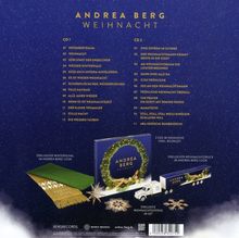 "Andrea Berg Weihnachten", zwei CDs mit Titeln wie "Dezembertraum", "Weihnacht" und "Feliz Navidad". Exklusive Beigaben.