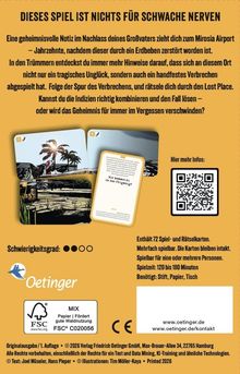 DIESES SPIEL IST NICHTS FÜR SCHWACHE NERVEN. 

Text beschreibt ein spannendes Kartenspiel mit Krimielementen. Enthält 72 Karten. Schwierigkeit: Mittel.