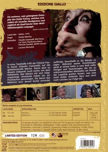 "EDIZIONE GIALLO" oben, darunter ein dichter Text über den Film. Bilder zeigen Gesichter und eine Person mit Pistole.