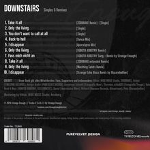 DOWNSTAIRS Singles & Remixes: 10 Songs mit Remixes von ZOODRAKE, ROBOTA ROBOTNY und anderen. Design: PUREVELVET.