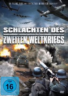 Schlachten des 2. Weltkriegs Kriegsfilm Box (9 Filme auf 3 DVDs), 3 DVDs