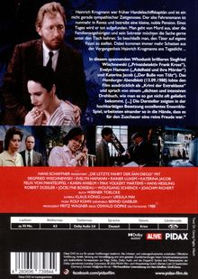 DVD-Rückseite von "Die letzte Fahrt der San Diego", 1988. Krimi mit Siegfried Wischnewski, Evelyn Hamann u.a. Laufzeit 93 Min.