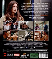 Eine Frau ist besorgt. Text beschreibt Misshandlung und Notwehr. Bildausschnitte zeigen emotionale und bedrohliche Szenen.