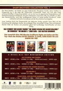 Shaw Brothers Collection Vol. 1 (Blu-ray im Mediabook), 5 Blu-ray Discs