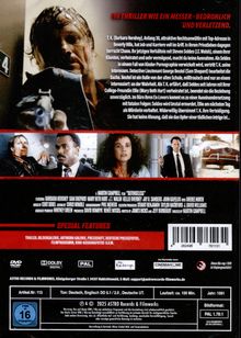 EIN THRILLER WIE EIN MESSER - BEDROHLICH UND VERLETZEND. Bild zeigt dramatische Szenen aus einem spannenden Thriller.