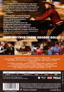 John Waynes erste grosse Rolle! Actionreiche Western-Abenteuer mit Stunts und Kämpfen. Szenenbilder: Cowboy, Kutsche, Gruppe.