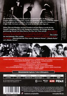 Beschreibung eines Film-noir-Klassikers mit Joan Crawford und Jack Palance, nominiert für Oscars 1953. Schwarz-Weiß-Szenen.