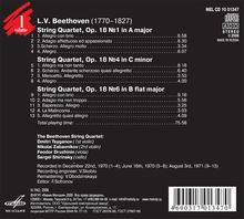 Ludwig van Beethoven (1770-1827): Streichquartette Vol.1, CD