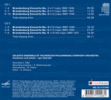 Johann Sebastian Bach (1685-1750): Brandenburgische Konzerte Nr.1-6, 2 CDs