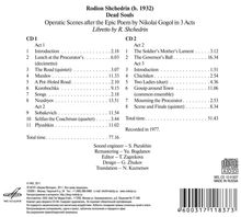 Rodion Schtschedrin (geb. 1932): Tote Seelen, 2 CDs