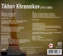 Tikhon Khrennikov (1913-2007): Symphonien &amp; Konzerte, 3 CDs