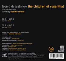 Leonid Desyatnikov (geb. 1955): The Children of Rosenthal (Oper in 2 Akten), 2 CDs