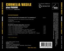 CORNELIA VASILE plays PAGANINI; Violin Concerto No.2 in B minor, Op.7 “La campanella”; Rhein Classics Logo.