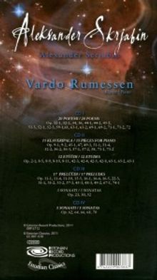Alexander Scriabin (1872-1915): Klavierwerke "The Call of the Stars", 4 CDs