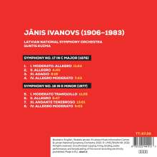 Janis Ivanovs (1906-1983): Symphonie Nr.17 &amp; 18, CD