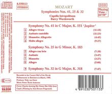 Wolfgang Amadeus Mozart (1756-1791): Symphonien Nr.25,32,41, CD