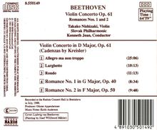 Ludwig van Beethoven (1770-1827): Violinkonzert op.61, CD