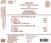 Wolfgang Amadeus Mozart (1756-1791): Klavierkonzerte Nr.13 &amp; 20, CD