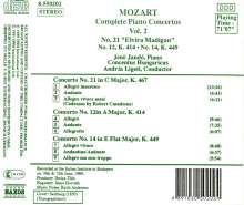 Wolfgang Amadeus Mozart (1756-1791): Klavierkonzerte Nr.12,14,21, CD