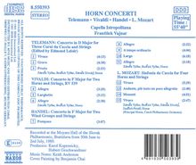 Konzerte für 2-4 Hörner, CD