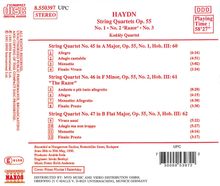 Joseph Haydn (1732-1809): Streichquartette Nr.60-62, CD
