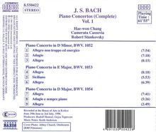 Johann Sebastian Bach (1685-1750): Klavierkonzerte BWV 1052-1054, CD