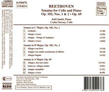 Ludwig van Beethoven (1770-1827): Cellosonaten Nr.3-5 (op.69 &amp; op.102 Nr.1 &amp; 2), CD