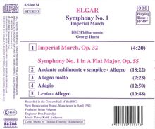 Edward Elgar (1857-1934): Symphonie Nr.1, CD