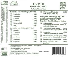 Johann Sebastian Bach (1685-1750): Partiten BWV 825 &amp; 826, CD