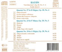 Joseph Haydn (1732-1809): Streichquartette Nr.34-36 (op.20 Nr.4-6), CD