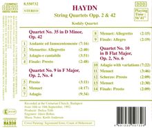 Joseph Haydn (1732-1809): Streichquartette Nr.10,12,43, CD