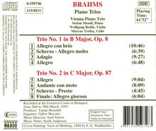 Johannes Brahms (1833-1897): Klaviertrios Nr.1 &amp; 2, CD