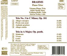 Johannes Brahms (1833-1897): Klaviertrios Nr.3 &amp; 4, CD