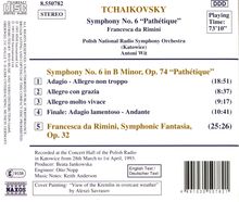 Peter Iljitsch Tschaikowsky (1840-1893): Symphonie Nr.6, CD