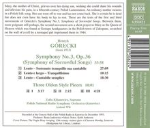 Henryk Mikolaj Gorecki (1933-2010): Symphonie Nr.3 "Symphonie der Klagelieder", CD