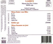 Orlando di Lasso (Lassus) (1532-1594): Missa "Entre vous filles", CD